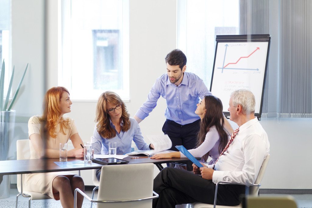 Business people at meeting Business people at meeting
